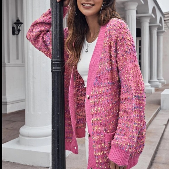 Button oversized cardigan coat - Picture 8 of 15